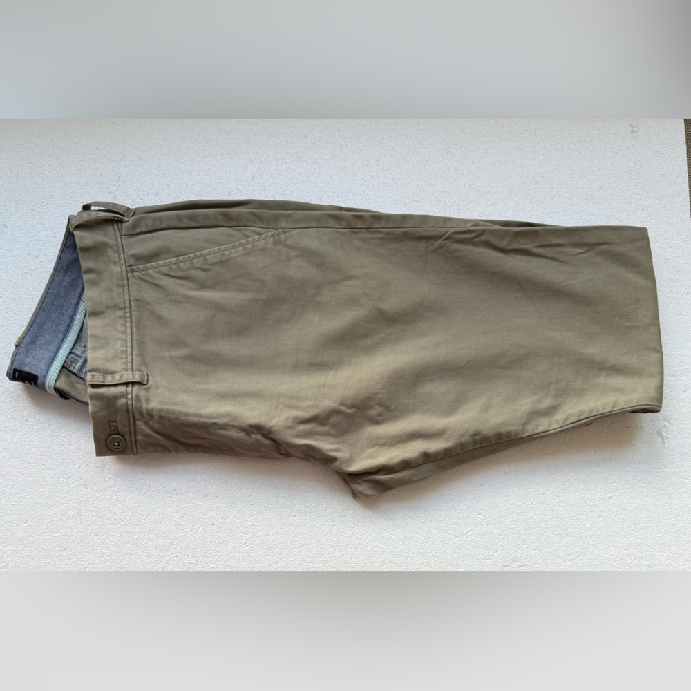 J CREW 250 FIT CHINO PANTS AIRCRAFT SURPLUS  GREEN 32X34 - Picture 5 of 5